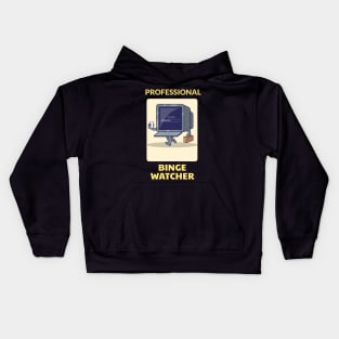 Professional Binge Watcher Kids Hoodie